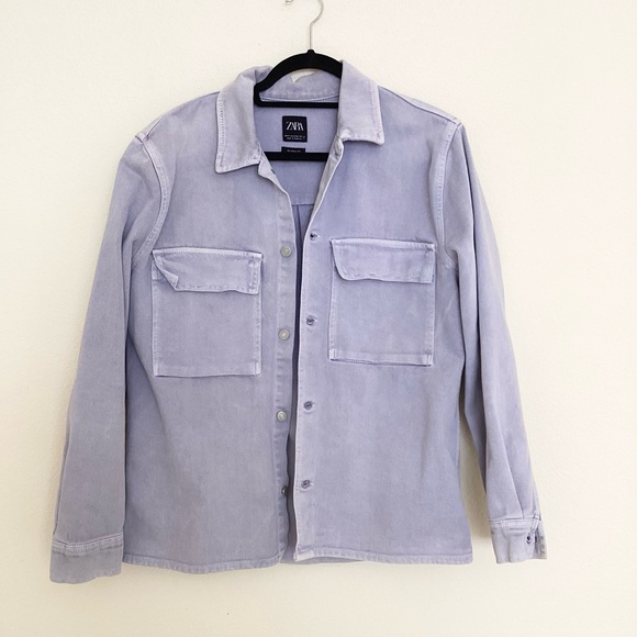 Zara Other - Zara Men's textured Blue Button Up Shirt SZ M